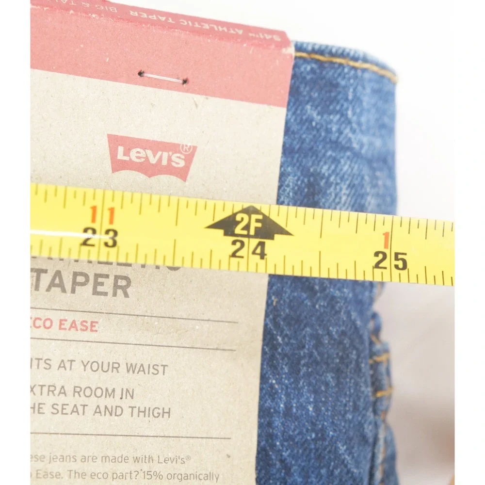 NWT Levis 541 Athletic Taper Jeans Mens 48x36 Big & Tall Blue Stretch Eco Ease